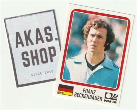 Franz Beckenbauer Kaiser Sticker 63 PANINI World Cup Story Sonric S