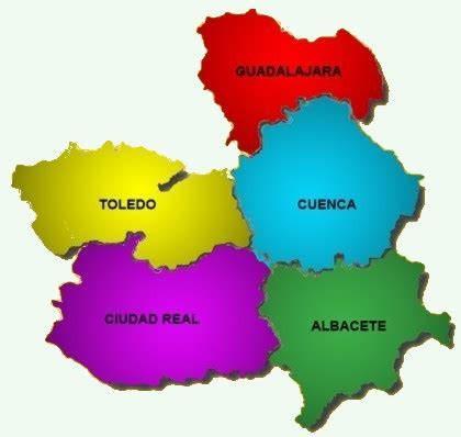 Mapa De Las Provincias De Castilla La Mancha Mapa Owje