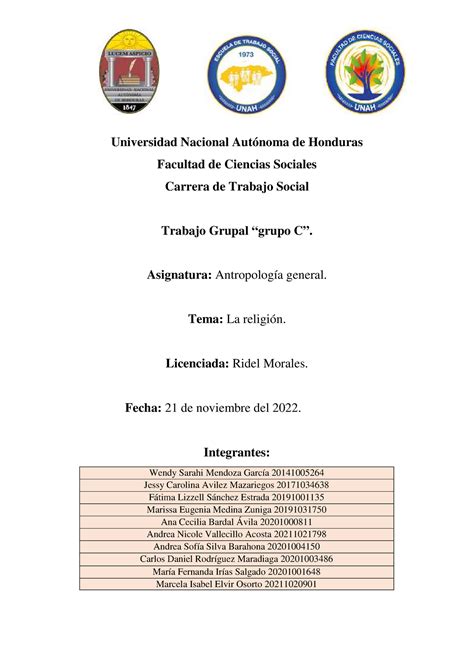 Fichas de Antropología Final Universidad Nacional Autónoma de