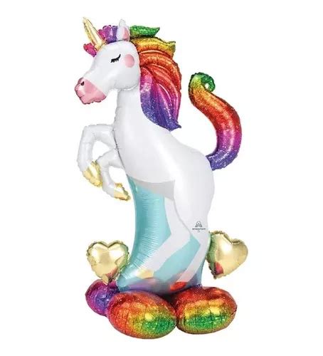 Pz Globo Met Lico Airloonz Unicornio Gigante Cm Uni Env O Gratis