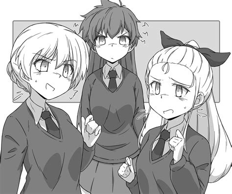 Darjeeling Assam And Rukuriri Girls Und Panzer Drawn By Renshiu