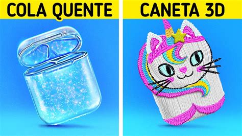 ARTESANATOS CANETA 3D VS COLA QUENTE COMO FAZER JOIAS DIY Por