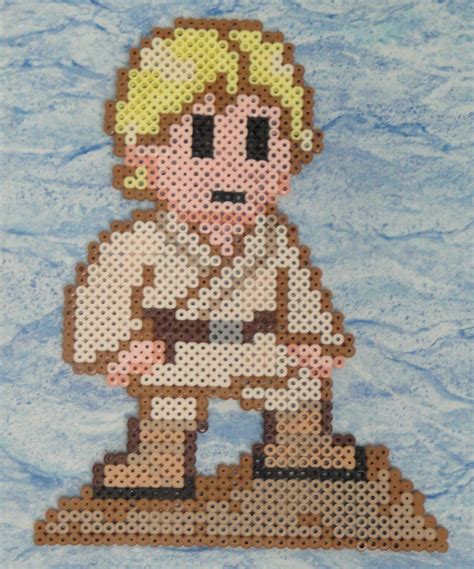 Luke Skywalker Perler By Nicolel12 On Deviantart Star Wars Crafts Bead Sprite Hama Beads