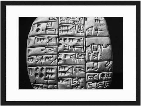 Amazon.com: Babylonian Cuneiform Script - Art Print & Wall Art Solid ...