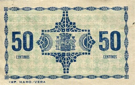 50 Céntimos Taberno Espagne Monnaie de nécessité Numista