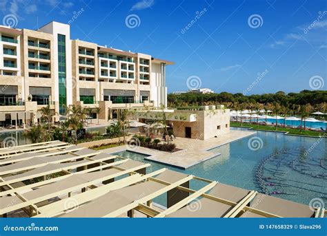 The Building and Swimming Pool of Regnum Carya Golf and SPA Resort Editorial Stock Image - Image ...