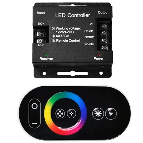 Wireless Rf Dimmer Control Touch Remote Rgb Led Strip Dc V