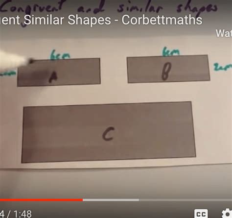 Congruent and Similar Shapes Video – Corbettmaths