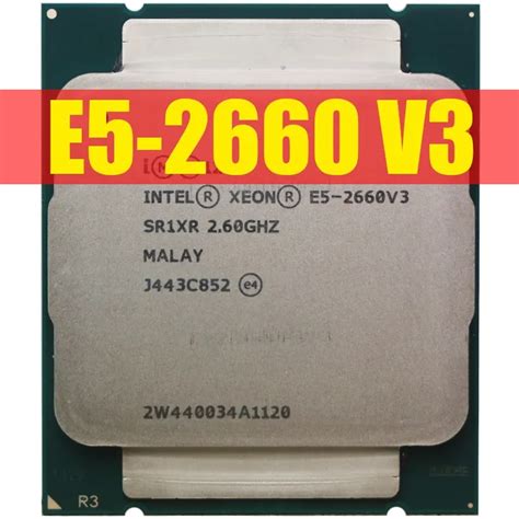 CPU Intel Xeon E5 2660V3 SR1XR para X99 RAM DDR4 2 60 GHz 10 núcleos