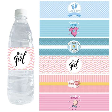 Pegatinas Para Etiquetar Botellas De Agua Baby Shower Uds