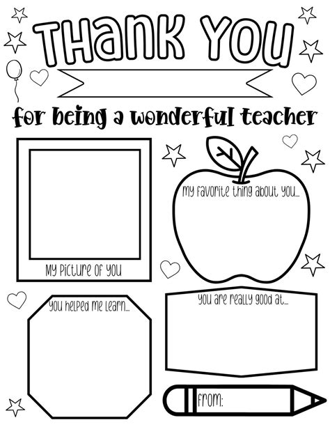 Teacher Appreciation Week Printable Teacher Survey Teacher Printable Teacher Thank You