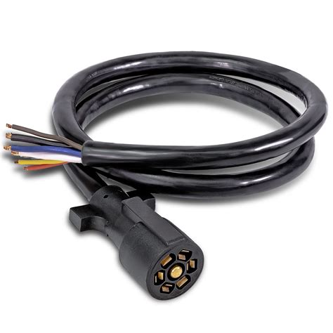 Buy True Mods 8ft 7 Way Trailer Plug Cord Wiring Harness 7 Pin Trailer