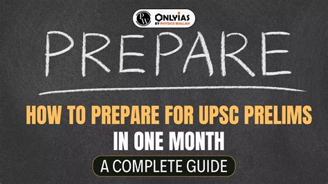 How To Prepare For UPSC Prelims In One Month A Complete Guide PWOnlyIAS