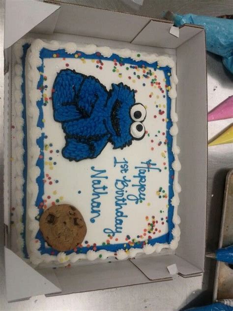 Cookie Monster Sheet Cake