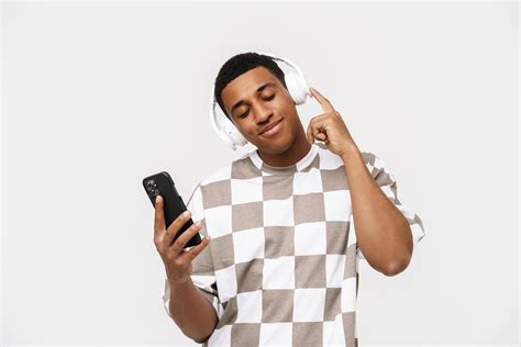 Black Man Listening To Music