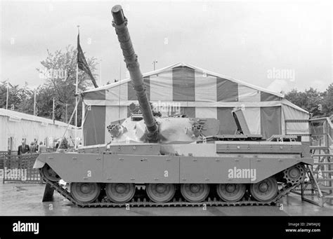 A Chieftain Mkv Tank On Display At The British Army Equipment