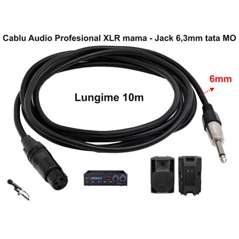 Cablu Audio Jack Mm Tata Mo Xlr Mama Prof Mm M Vectro