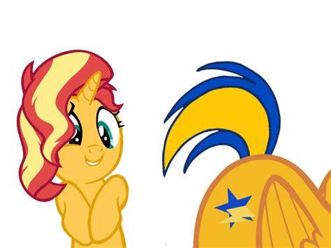 3045021 Safe Artist Mlpfan3991 Sunset Shimmer Oc Oc Flare Spark