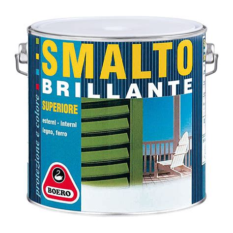 Smalto Solvente Brillante Boero Base R L Ferro Legno M Con L