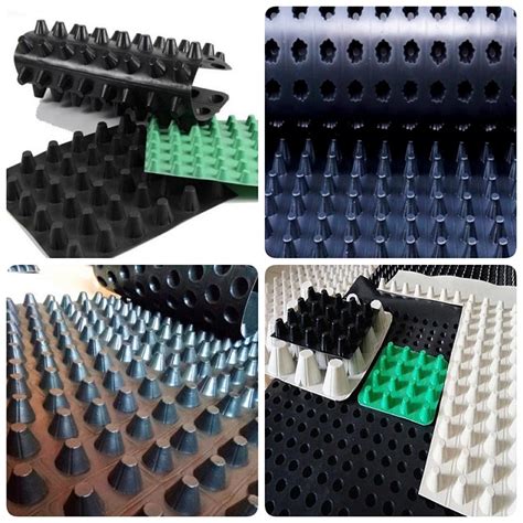 Supply Composite Plastic Hdpe Dimple Drainage Board Drain Sheet With