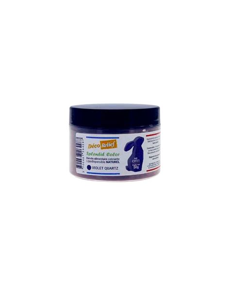 Colorant naturel liposoluble violet quartz Déco Relief pot de 50gr