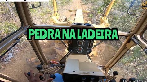 Pedra Na Ladeira Motoniveladora Caterpillar K Grader Niveleuse