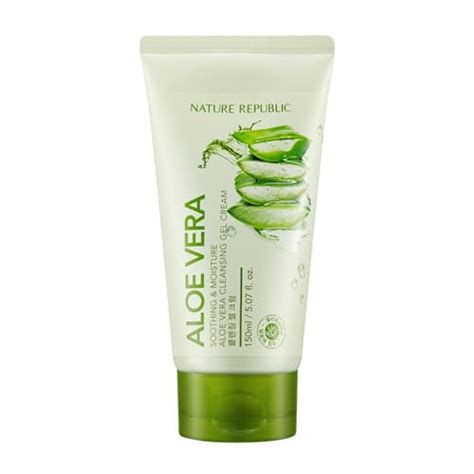 SOOTHING & MOISTURE ALOE VERA CLEANSING GEL CREAM | tradekorea