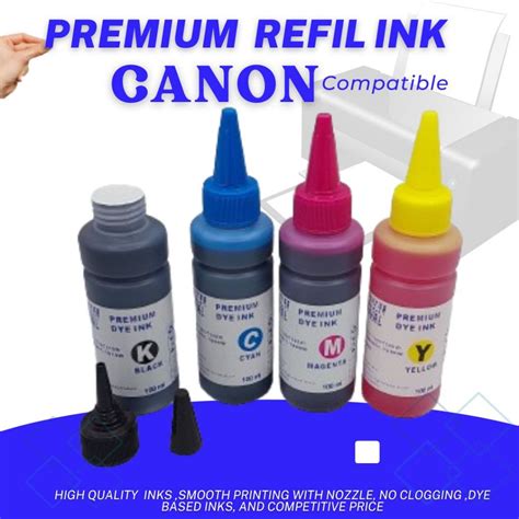 Canon Ink Compatible Premium Refill Dye Ink | Shopee Philippines