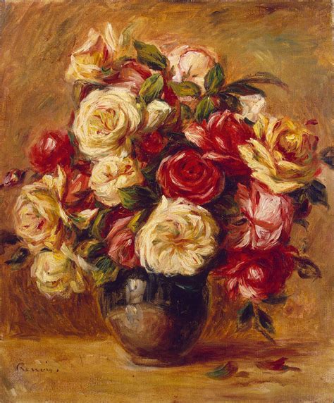 Bouquet of Roses - Pierre-Auguste Renoir | Endless Paintings