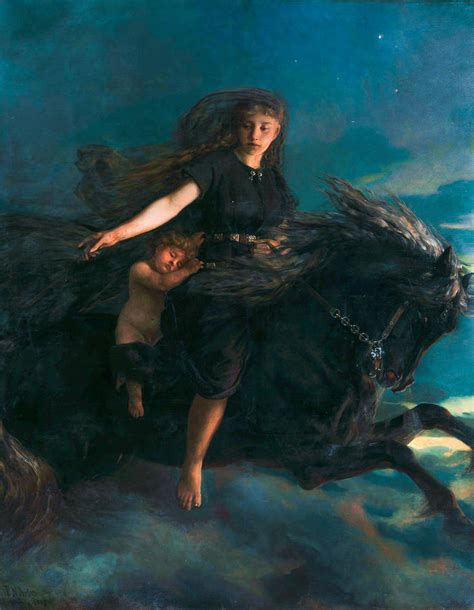 The Night By Peter Nicolai Arbo Painting By Orca Art Gallery