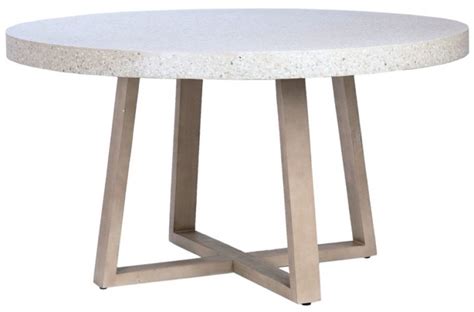 Round Resin And Terrazzo Dining Table Mecox Gardens