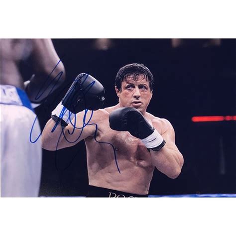 Sylvester Stallone Autograph Signed Rocky Photo