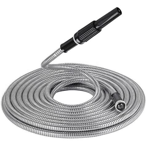 Waltyotur 25ft 50ft 75ft 100ft 304 Stainless Steel Garden Hose Water