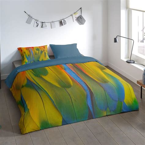 Housse De Couette RAINBOW FEATHERS 240x200 200 Cm Pure Leroy Merlin