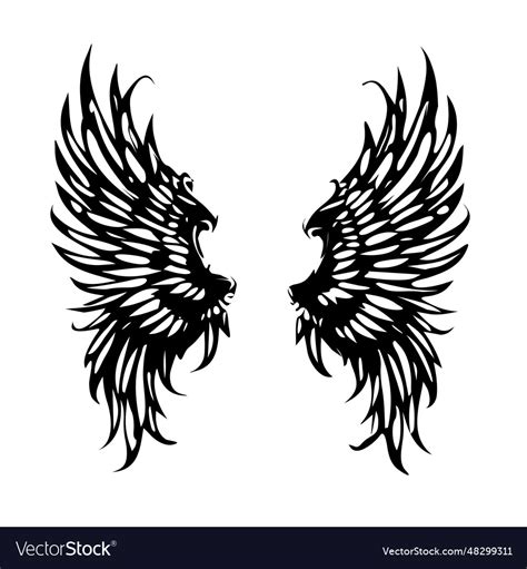 Wings vintage angel icon image Royalty Free Vector Image