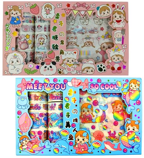 Funblast Washi Tape Set Cute Washi Tape Set Designer Decorative