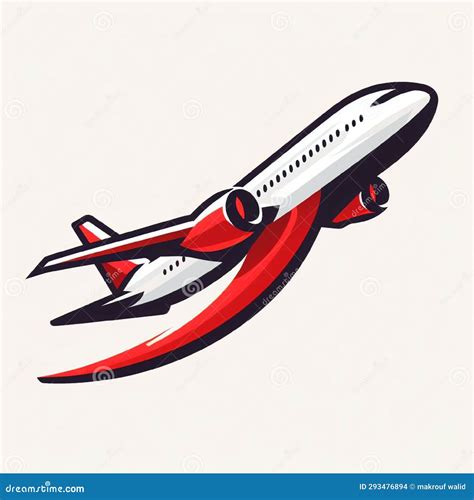 Airplane flying clipart stock photo. Image of cartoon - 293476894