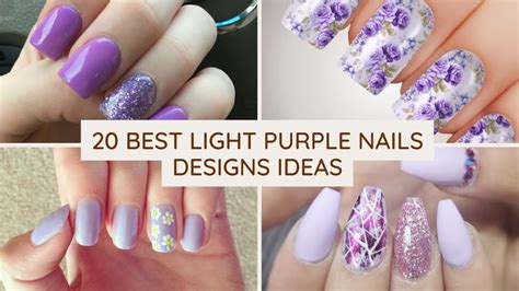 20 Best Light Purple Nails Designs Ideas Youtube