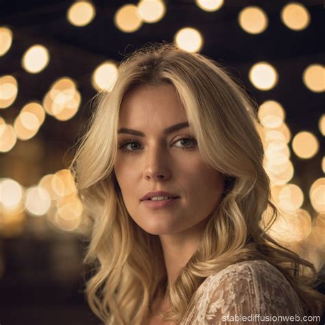 Stunning Blonde Woman Stable Diffusion Online