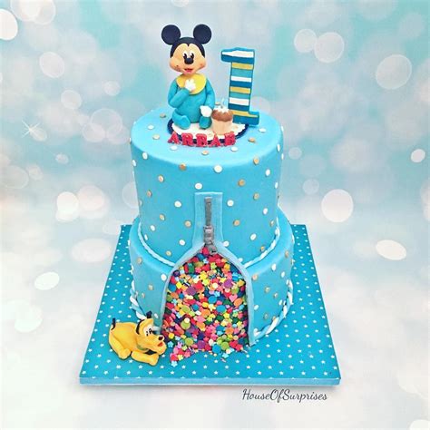 Baby Mickey Mouse 1st Birthday Cakes