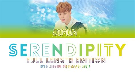 BTS JIMIN 방탄소년단 지민 Serendipity Full Length Edition Color Coded