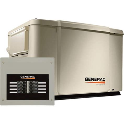 Generac Dual Fuel Propanenatural Gas Powerpact Air Cooled Home Standby Generator Steel