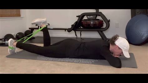 Single Leg Banded Hamstring Curl Youtube