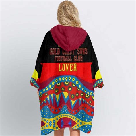 Afl Gold Coast Suns Dinky Di Lover Aboriginal Flag X Indigenous Fleece