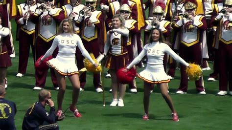 Usc Song Girls Marching Band Dodger Stadium Opening Day