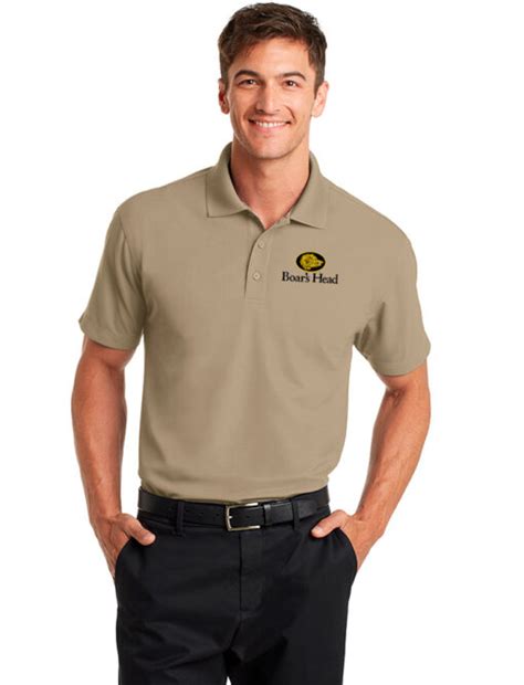 Port Authority® Dry Zone® Grid Polo Golden Stiches Embroidery