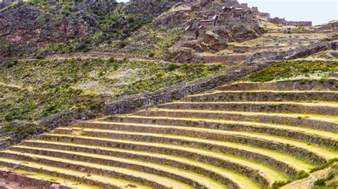 Inca agriculture terraces stock photo. Image of route - 22774890