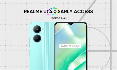 Android 13 Based Realme UI 4 0 Early Access Beta Now Live For Realme C33