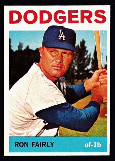 1964 Topps 490 Ron Fairly NMMT Dodgers Old Baseball Cards Dodgers