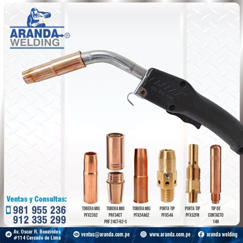 Accesorios Antorcha Profax Aranda Welding Premium Welding Products